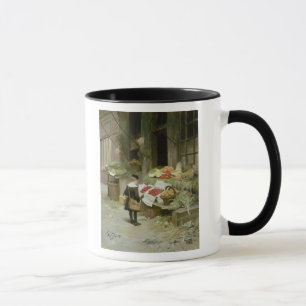 Little Boy at the Market Mug