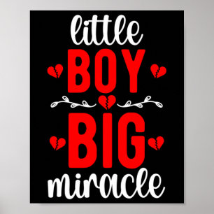 Little Boy Chd Warrior Congenital Heart Disease Poster