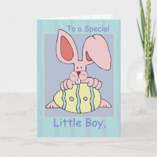 Little Boy, Ear-Resistible Easter Holiday Card
