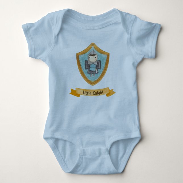 Little Boy Knight Baby Bodysuit (Front)
