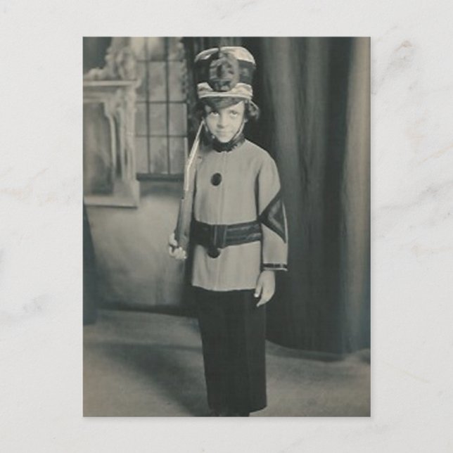 little boy soldier post card (Front)