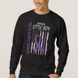 Little Boy Son Epilepsy Awareness American Flag  M Sweatshirt