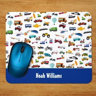 Little Boy Things That Move Vehicle Car Kid Mouse Pad