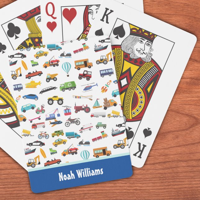 Little Boy Things That Move Vehicle Cars Kid Playing Cards (Creator Uploaded)
