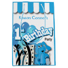 Little Boy's 1st Blue Elephant Birthday