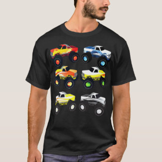 Little Boys Monster Trucks Pickup Truck Funny arti T-Shirt