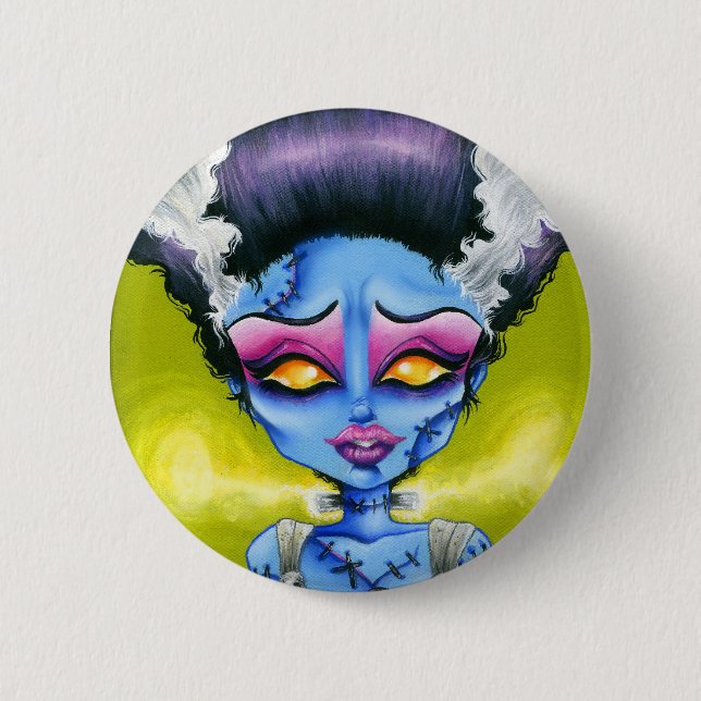 Little Bride of Frankenstein 6 Cm Round Badge (Front)
