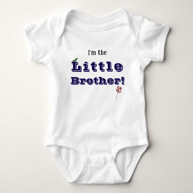 Little Brother  Baby Bodysuit (Front)