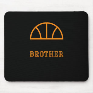 Little Brother Biggest Fan Basketball  Mouse Pad