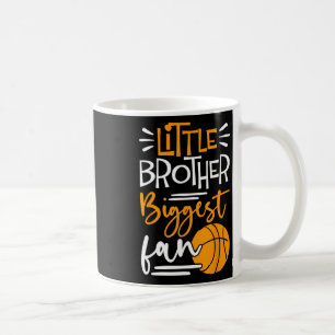 Little Brother Biggest Fan Bysketbyll  Coffee Mug
