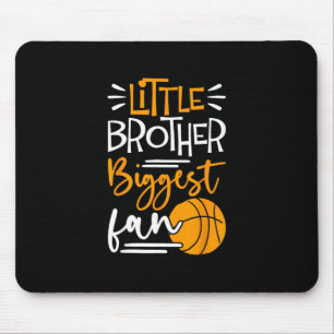 Little Brother Biggest Fan Sketll Mouse Pad