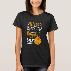 Little Brother Biggest Fan Sketll  T-Shirt