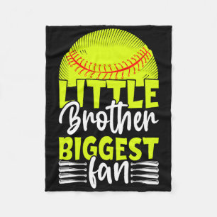 Little Brother Biggest Fan Softll, Softll Boys _1  Fleece Blanket