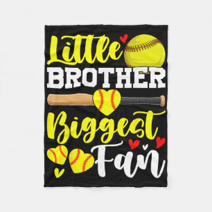 Little Brother Biggest Fan Softll, Softll Boys _2 Fleece Blanket