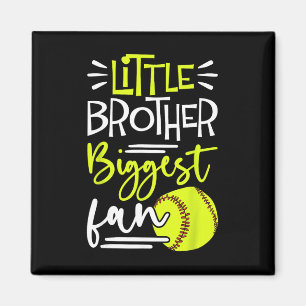 Little Brother Biggest Fan Softll, Softll Boys _3  Magnet