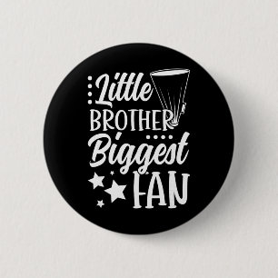 Little Brother Cheer Brother Of A Cheerleader Brot 6 Cm Round Badge