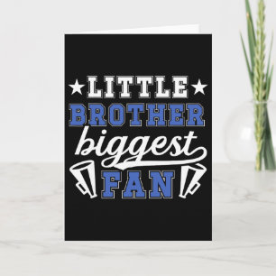 Little Brother Cheer Brother Of A Cheerleader Brot Card