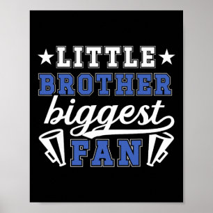 Little Brother Cheer Brother Of A Cheerleader Brot Poster
