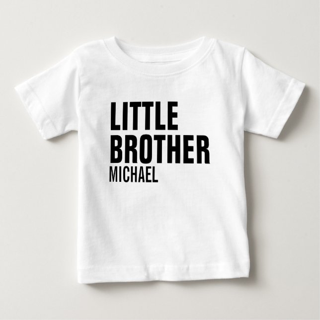Little Brother Custom Baby Romper Baby T-Shirt (Front)