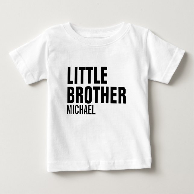 Little Brother Custom Baby T-Shirt (Front)