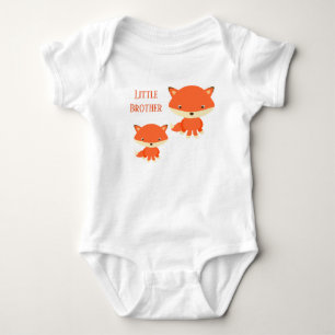Little Brother Foxes Baby Bodysuit