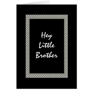 LITTLE BROTHER Groomsman Chequerboard Design