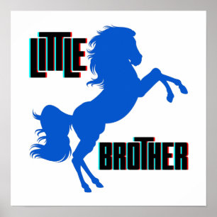 Little Brother Horse Rearing Poster