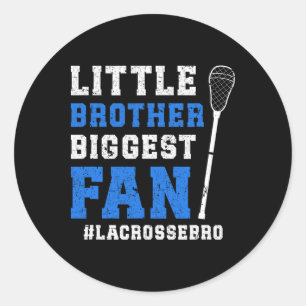 Little Brother Lacrosse Brother Of A Lacrosse Play Classic Round Sticker