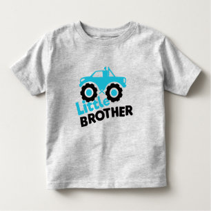Little Brother Monster Truck Toddler T-Shirt