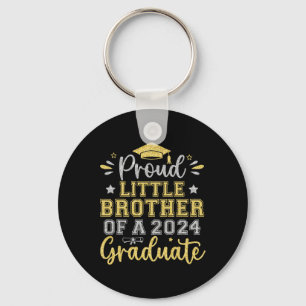 Little Brother Of A 2024 Graduate Senior Graduatio Key Ring