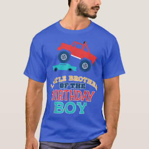 Little Brother Of Birthday Boy Monster Truck Match T-Shirt