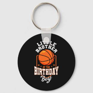 Little Brother Of The Birthday Boy Sketll Theme Bd Key Ring