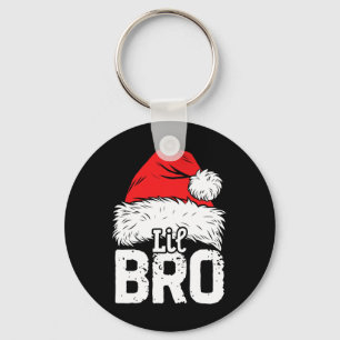 Little Brother Santa Christmas Family Matching Pyj Key Ring