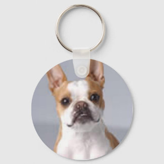 Little Brown Boston Terrier Keychain