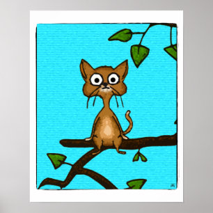 Little Brown Cat Poster