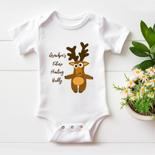 Little brown deer baby bodysuit