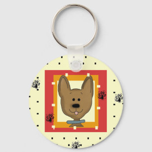 Little Brown Doggie Tshirts and Gifts Key Ring