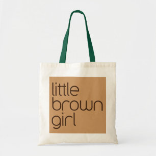 little brown girl tote bag