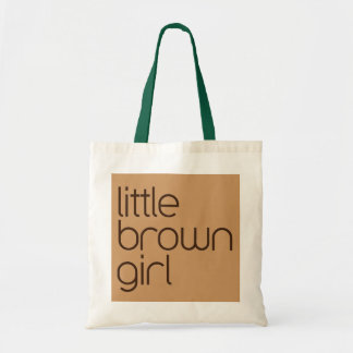 little brown girl tote bag