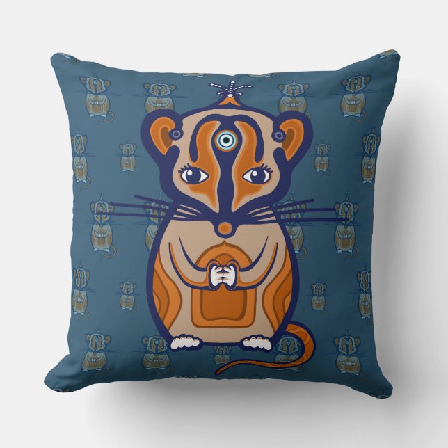 Little Brown Mouse Cushion (Front)