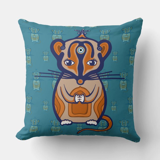 Little Brown Mouse Cushion (Front)