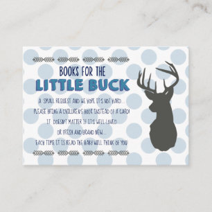 Little Buck Baby Shower   Invitation Insert Card
