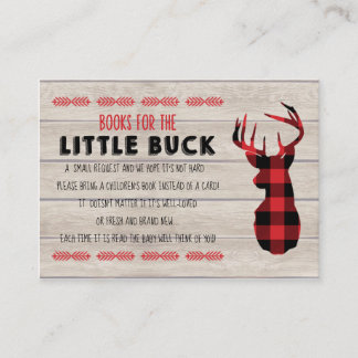 Little Buck Baby Shower | Invitation Insert Card