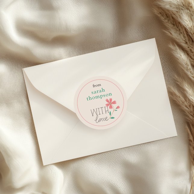 Little Bud Floral Hand Lettering Stickers (sticker use case reference)