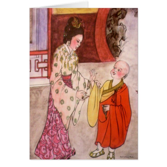 Little Buddhist Monk Card (Front)