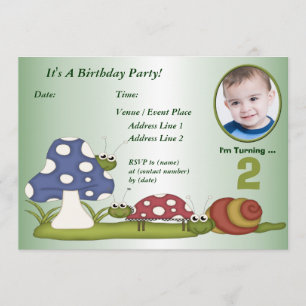 Little Bugs Custom Birthday Party Invitation