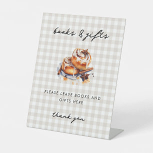 Little Bun in the Oven Baby Shower Diaper Raffle  Pedestal Sign