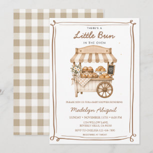 Little Bun in the Oven Baking Baby Shower Invitation