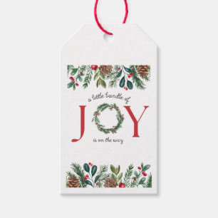 little bundle of joy baby shower stickers gift tags
