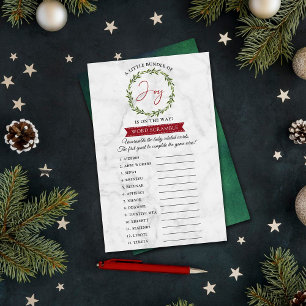 Little Bundle Of Joy Christmas Baby Shower Game